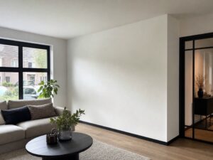 Latex afwerking woonkamer
